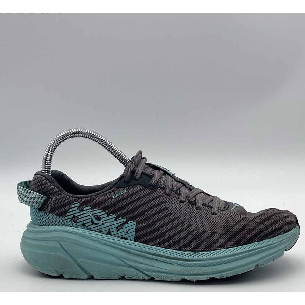 Hoka One One 1102875 Rincon Running Sneakers Womens Size 8.5 Gray Blue Shoes